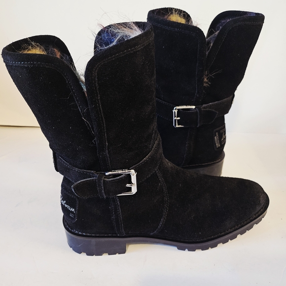 Sam Edelman Black Suede Winter Boots - Picture 5 of 12